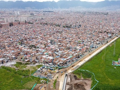 Panorámica de casas y edificios